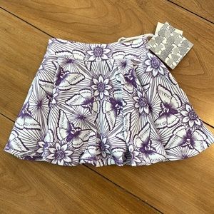 Kate Quinn Circle Pocket Skirt Purple Butterfly Lace 6-12M NWT